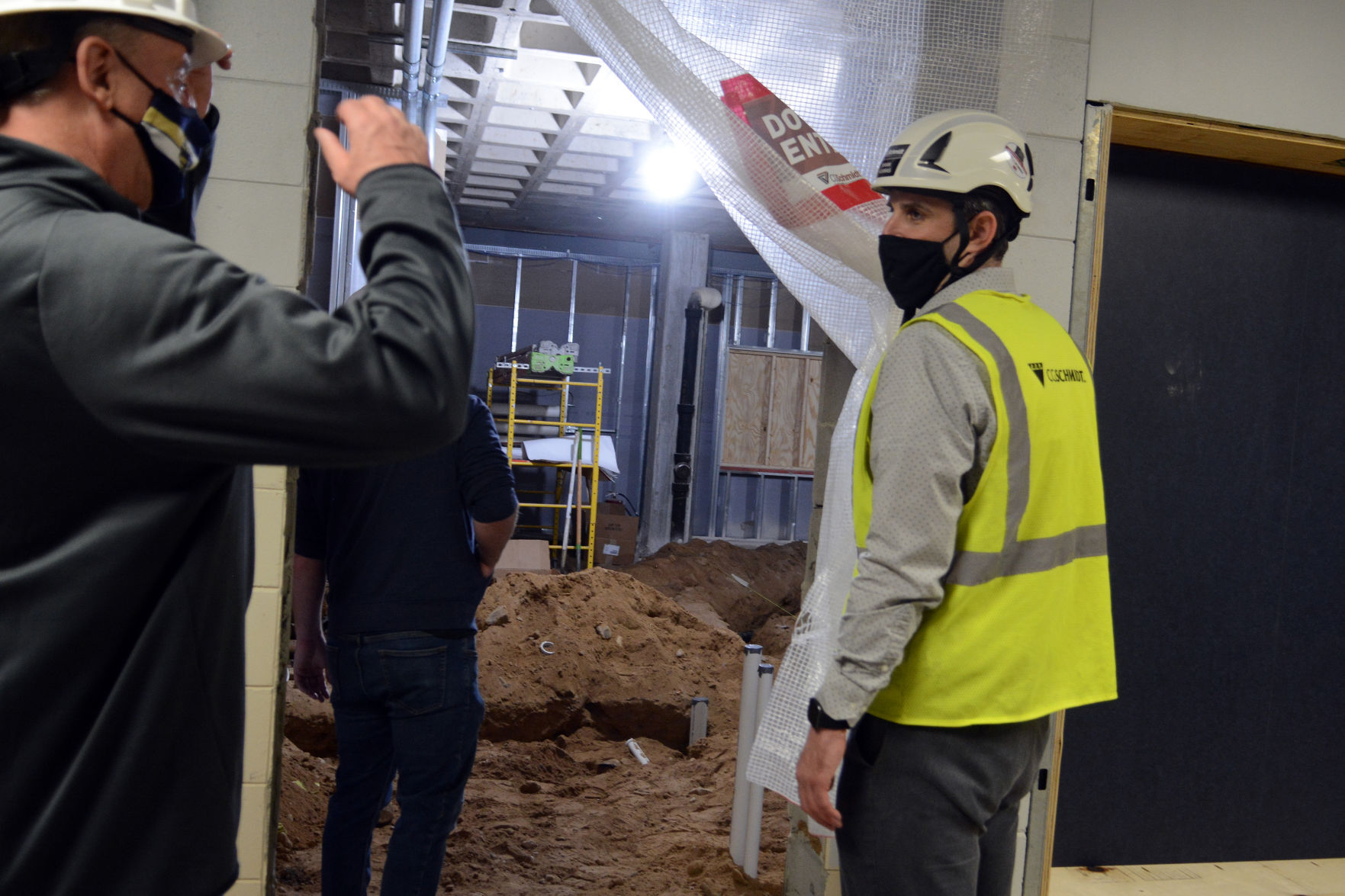 Baraboo school construction tour May 3, 2021